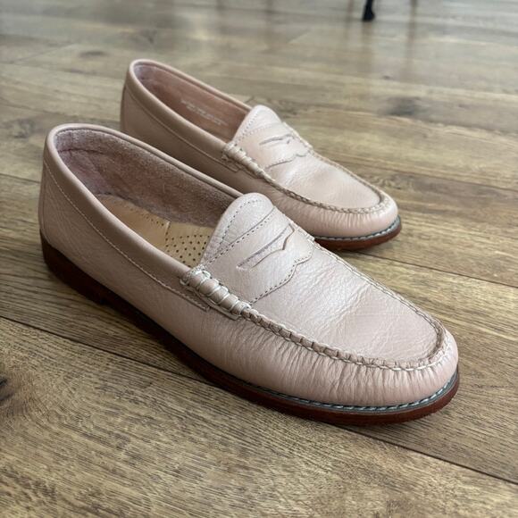 Weejuns Handcrafted Leather Penny Loafers Nude Pink Women’s 9 — Quiet Luxury - Picture 2 of 8